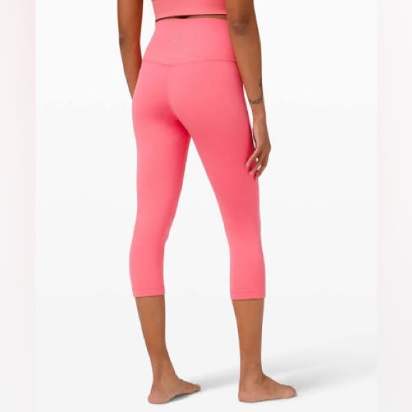 Lululemon Align Pink Cropped 21” Leggings Sz 8 - Picture 1 of 6